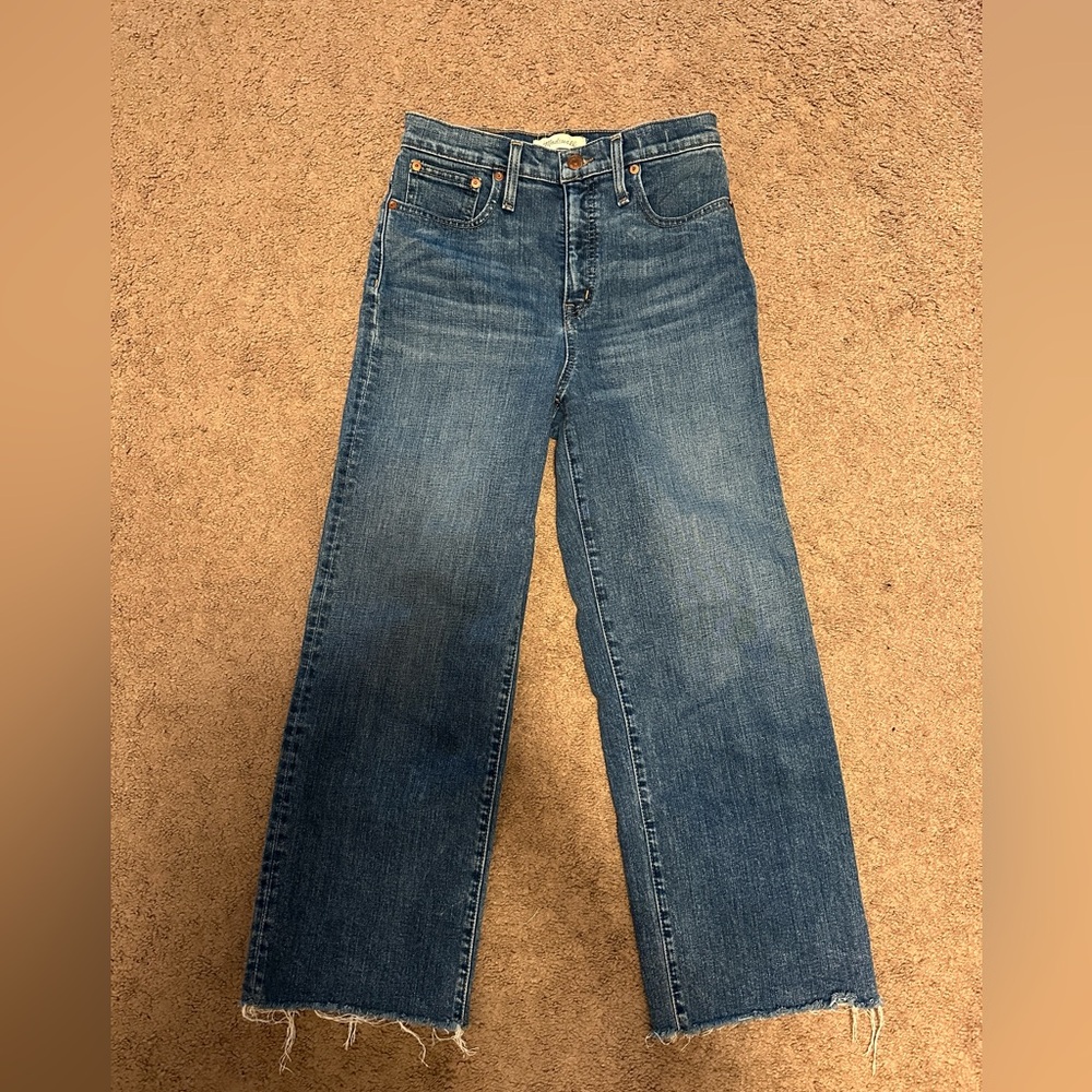 Madewell slim wide leg crop size 25